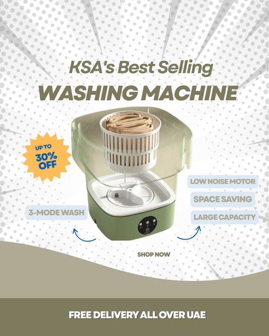 KSA's Best Selling Mini Foldable Washing Machine